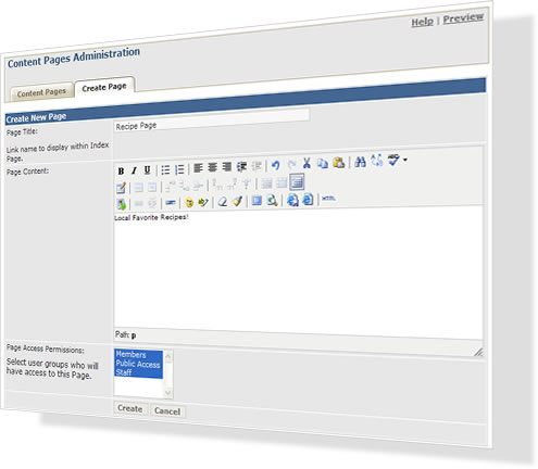 page editor